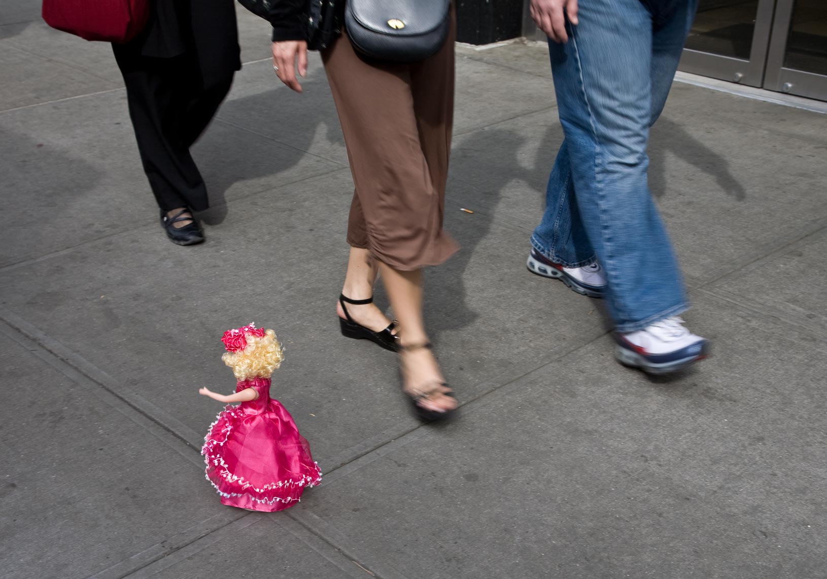 Doll and sidewalk walkers