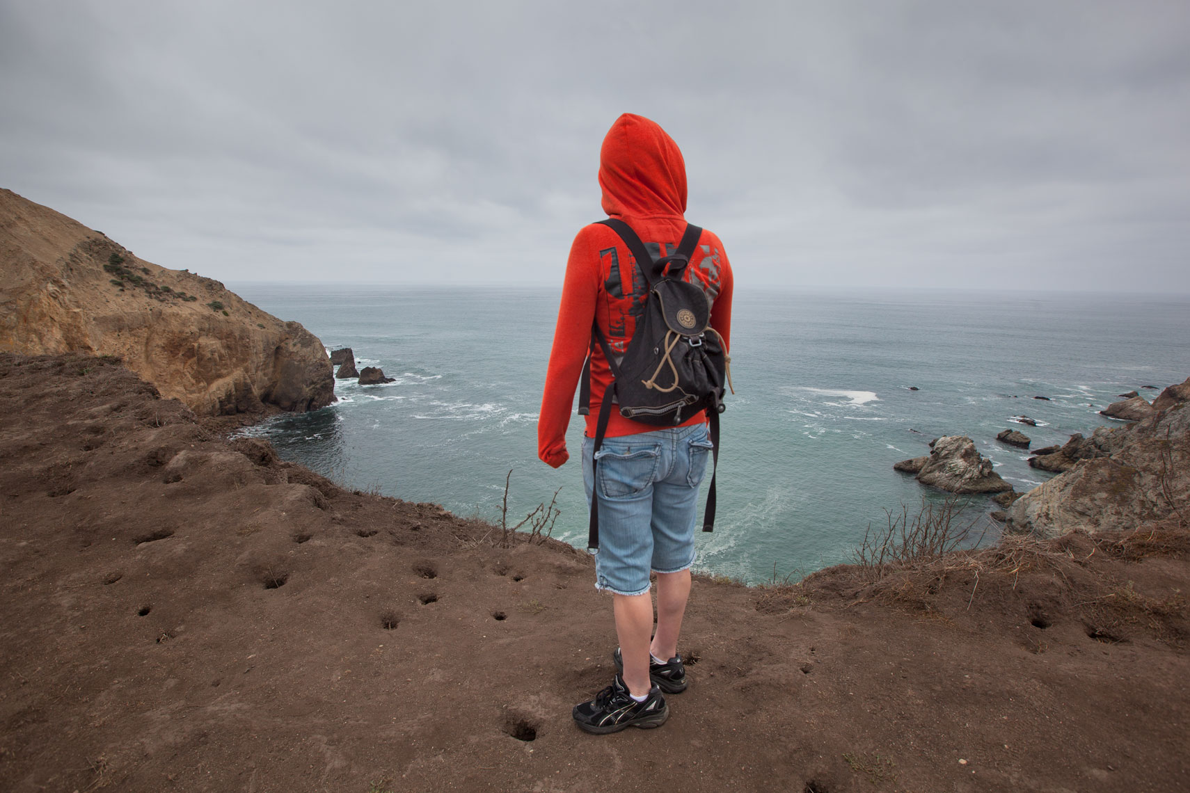 Point reyes hiker, California
